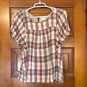 Anthropologie Maeve flutter sleeve blouse